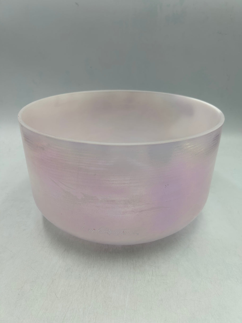 10" C+5 Dead Sea Salt, Violet Flame Aura Gold Crystal Tones® Alchemy Crystal Singing Bowl