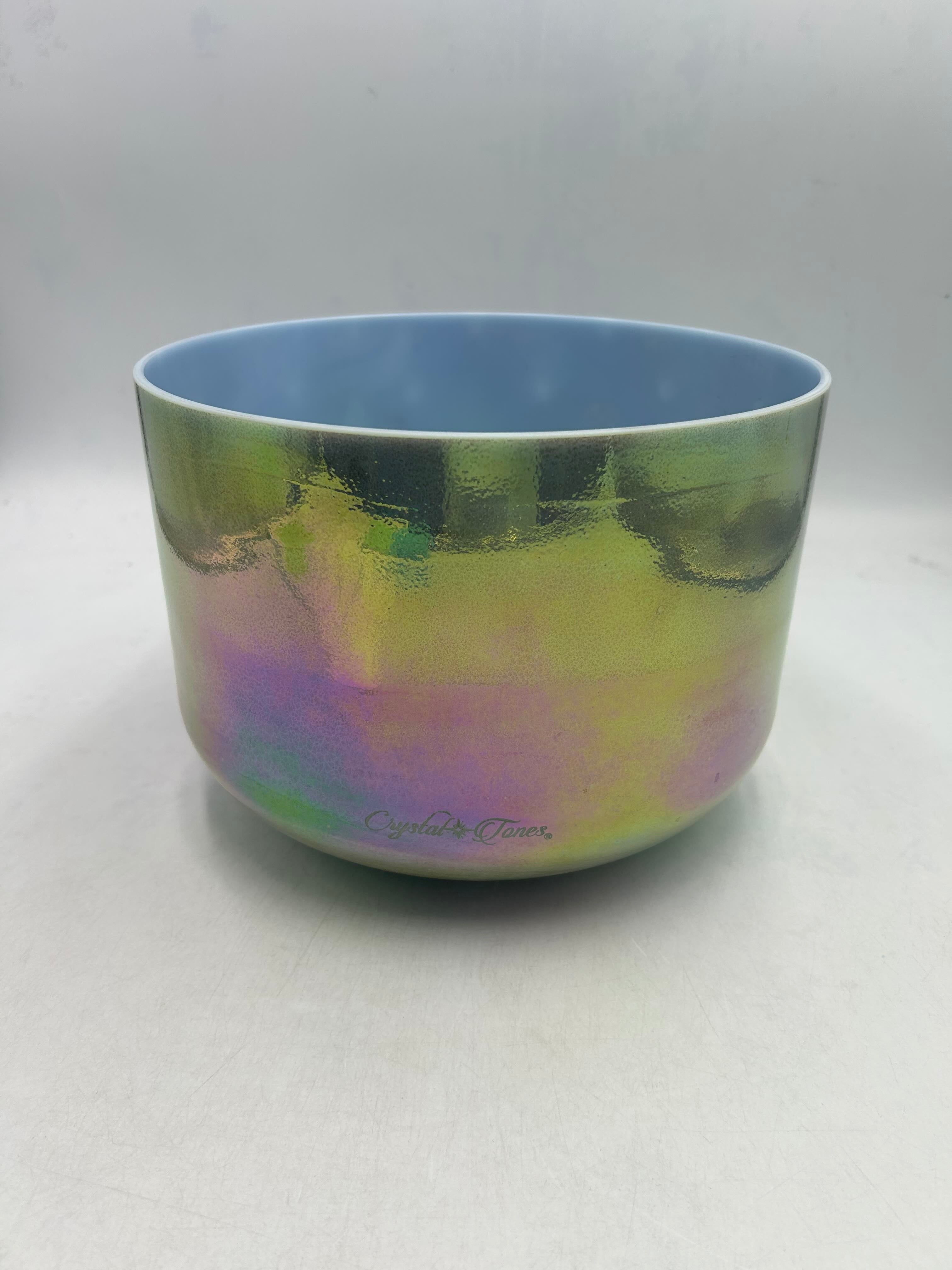 10" G#+10 Mt. Shasta Serpentine, Platinum Crystal Tones® Alchemy Crystal Singing Bowl