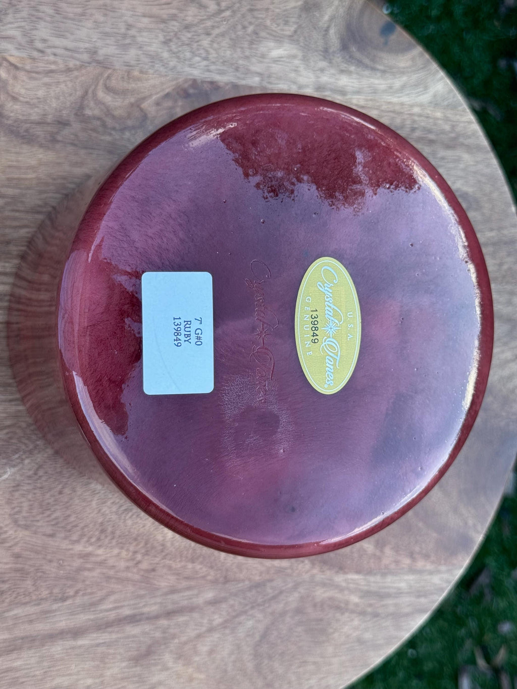 7" G#0 Ruby 139849 Crystal Tones® Alchemy Crystal Singing Bowl