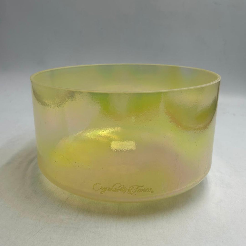 9" E+5 Citrine, Platinum Crystal Tones® Alchemy Crystal Singing Bowl