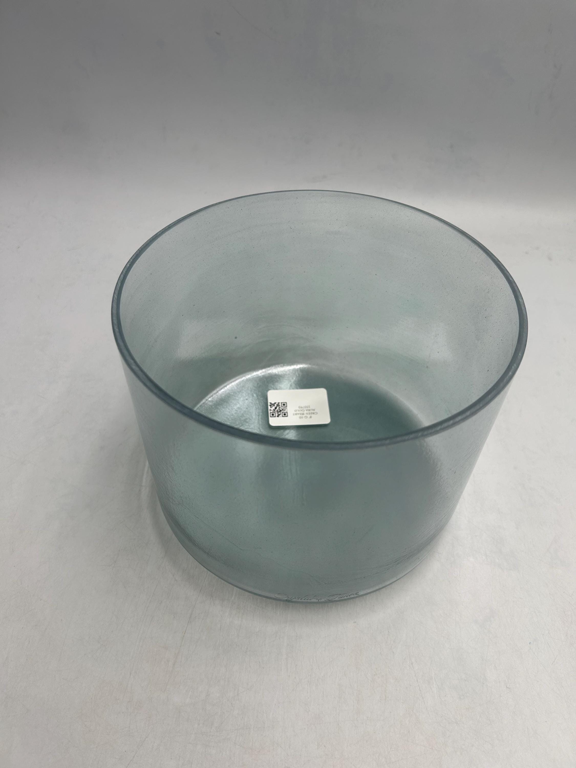 8" G-10 Green Heart Aura Gold Crystal Tones® Alchemy Crystal Singing Bowl