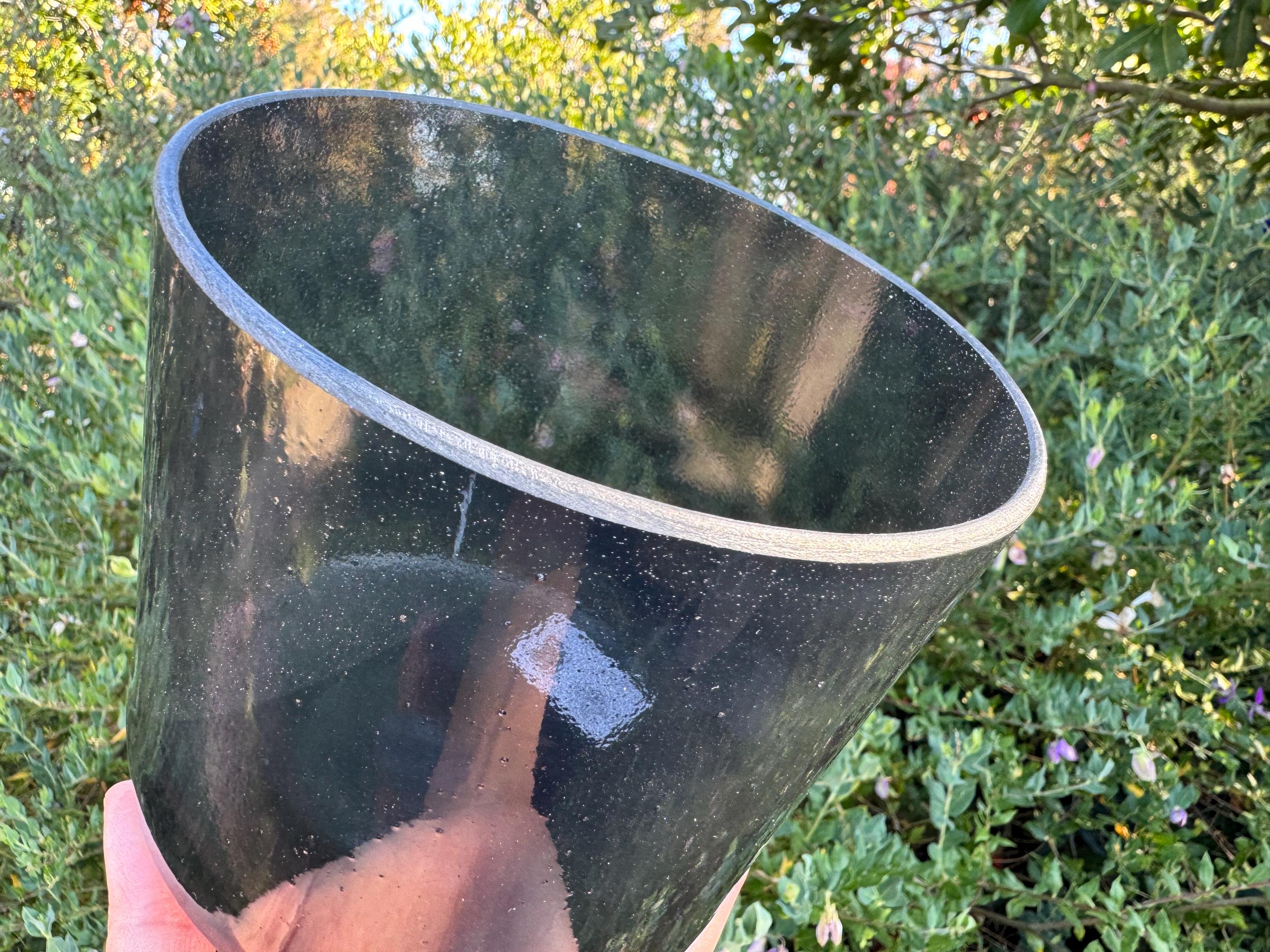 6" B+5 Shungite 146881 Crystal Tones® Alchemy Crystal Singing Bowl