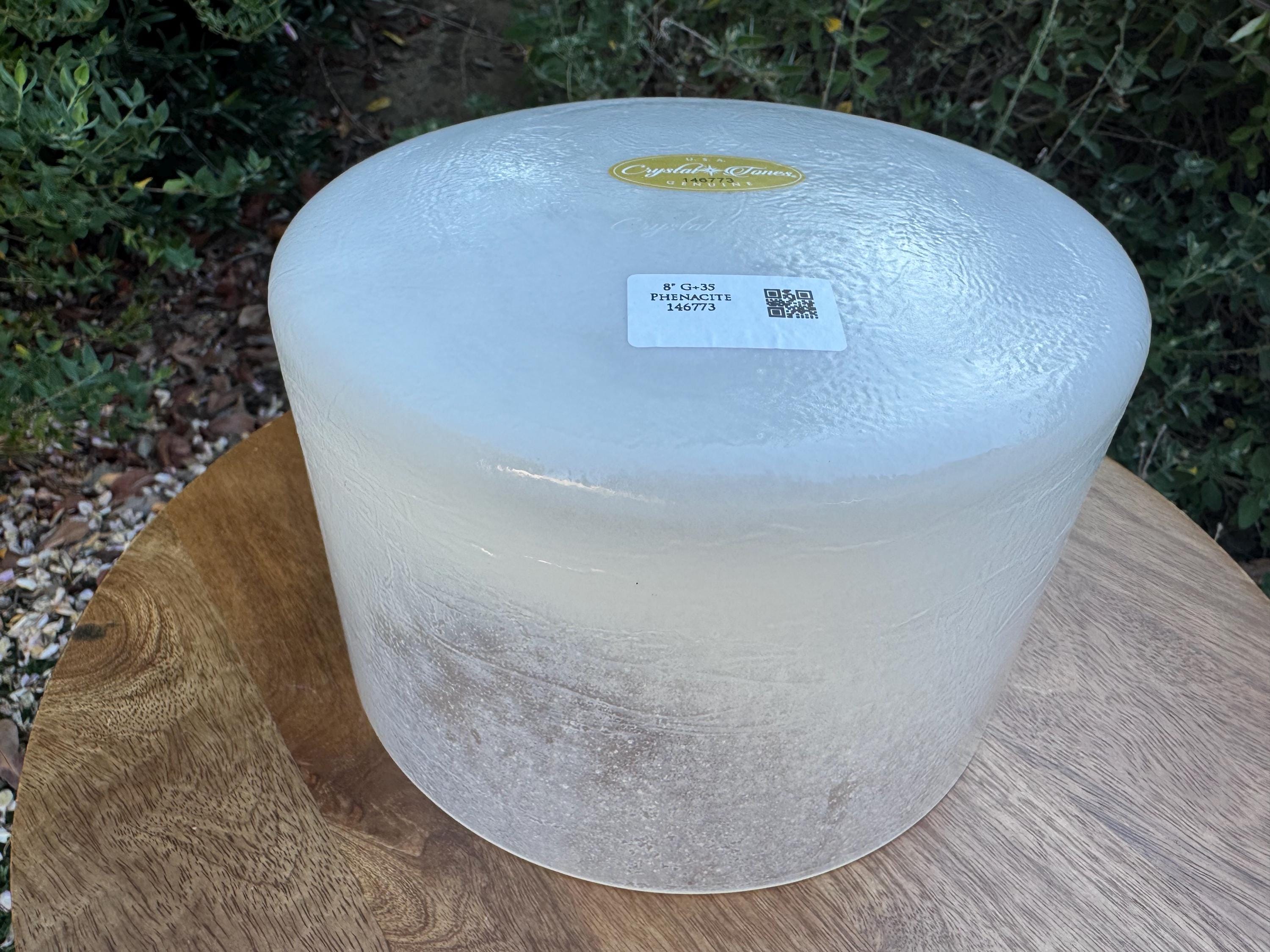 8" G+35 Phenacite Crystal Tones® Alchemy Crystal Singing Bowl