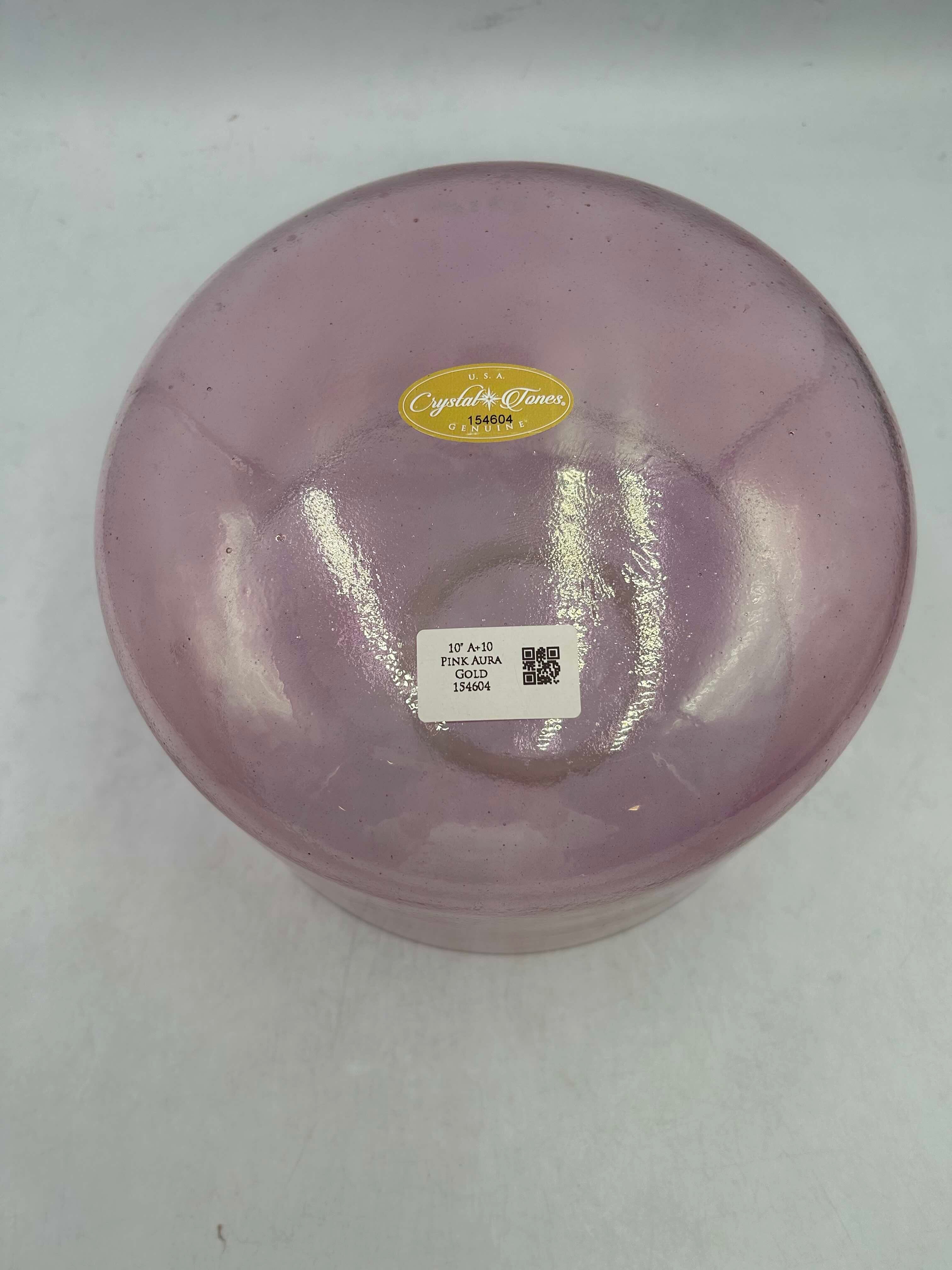 10" A+10 Pink Aura Gold Crystal Tones® Alchemy Crystal Singing Bowl